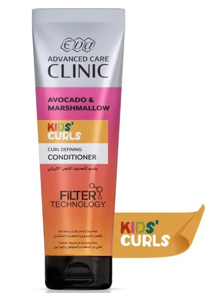 Eva Eva Advanced Care Clinic Kids’ Curls Curl Defining Conditioner Avocado Marshmallow 230 Ml 