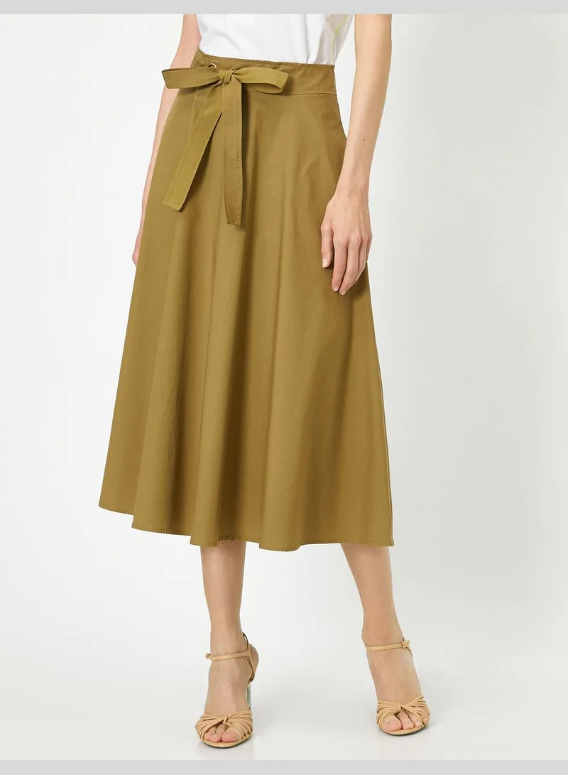 KOTON Tie Waist Skirt