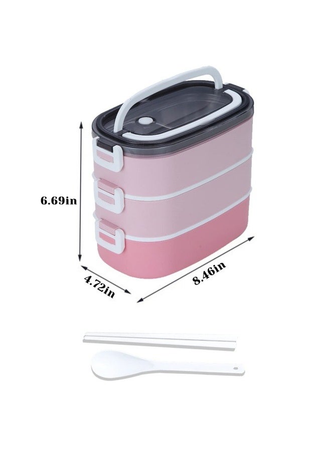GGEROU - Bento Lunch Box with Bag Bento Box Adult Stainless Steel Lunch Box Food Container with Utensils and Handle Bento Box Adult Lunch Box Lunch Box for Kids and Adults - Image 1