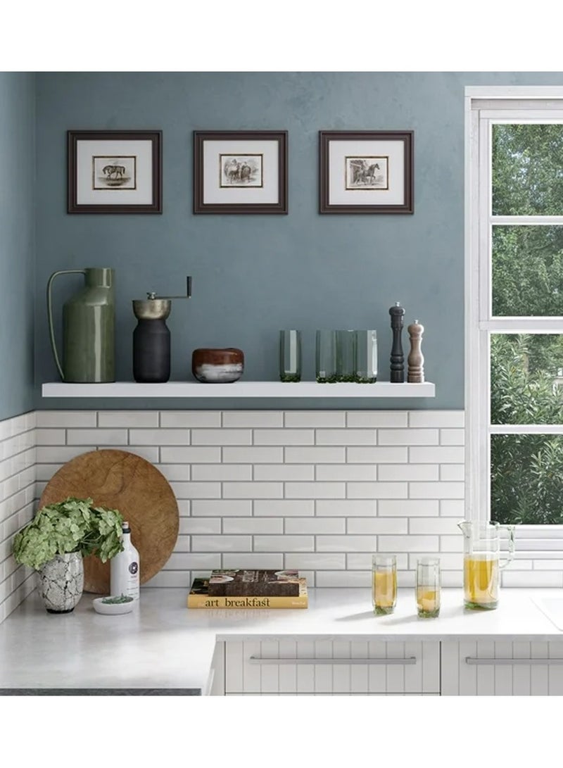 DubaiGallery Wall Shelf Sink Storage Frame Luxury Laminate Hanging Rack Mirror Front Shelf Bathroom Accessories  - Image 3