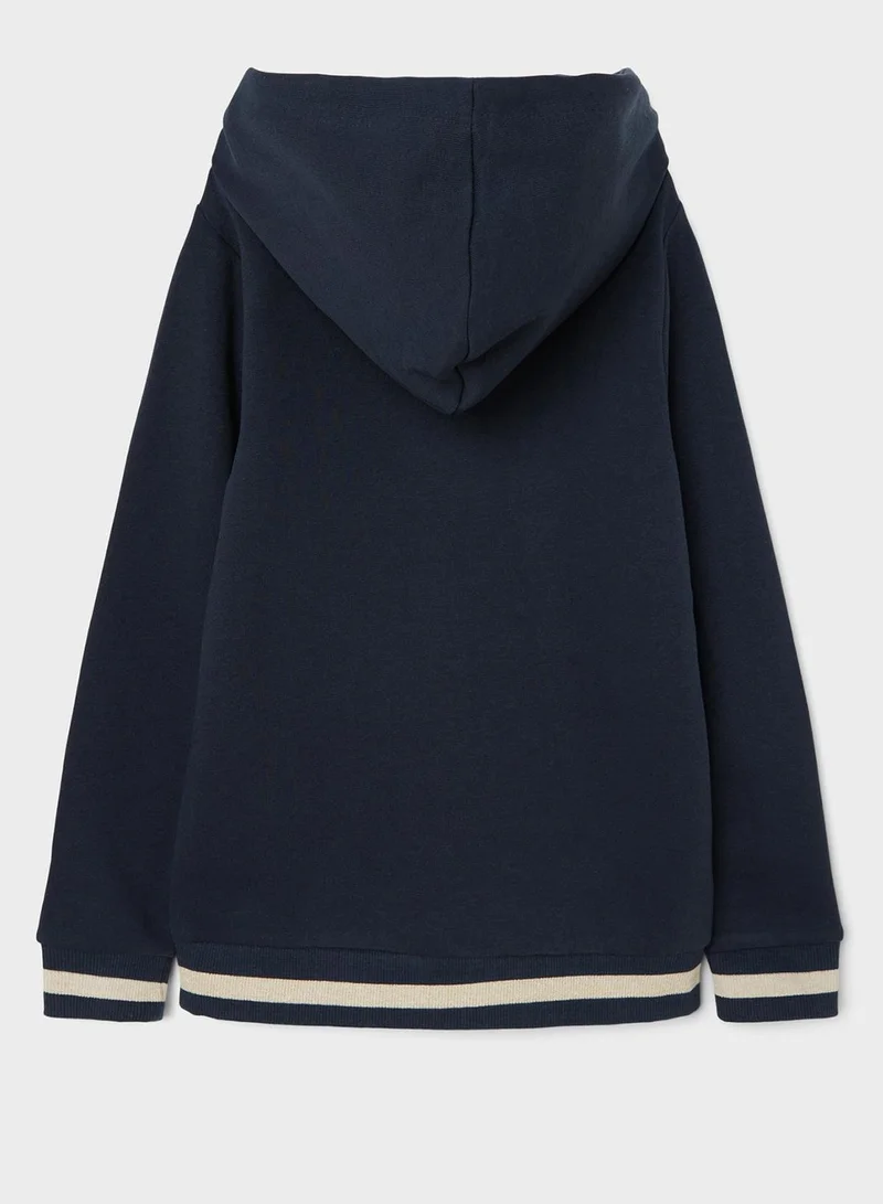 NAME IT Kids Slogan Hoodie