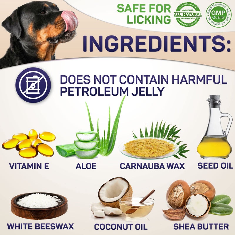 Primens Dog Paw Balm for Dry Cracked Paws â€“ Lick-Safe Moisturizer and Organic Paw Wax with Aloe & Vitamin E â€“ Hot Pavement and Winter Snow Protection â€“ Nose Safe â€“ for All Breeds - Image 3
