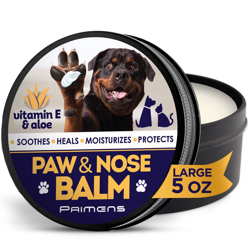 Primens Dog Paw Balm for Dry Cracked Paws â€“ Lick-Safe Moisturizer and Organic Paw Wax with Aloe & Vitamin E â€“ Hot Pavement and Winter Snow Protection â€“ Nose Safe â€“ for All Breeds - Image 1