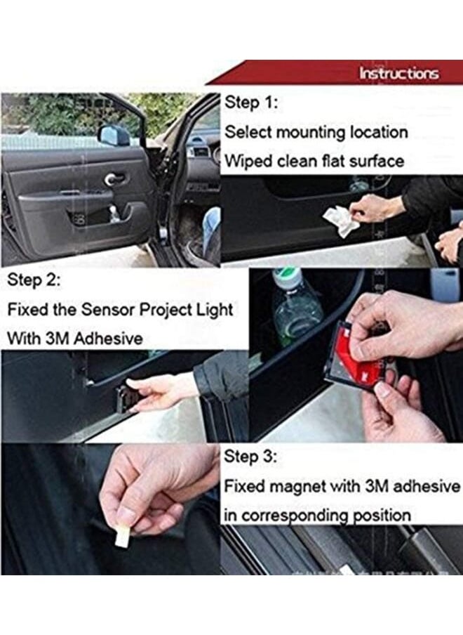 Generic - Car Door Light Logo Projector LED Car Light Logo 3D Ghost Shadow Light Upgraded Welcome Courtesy Projector for SKODA 2 PCS - Black - Image 1