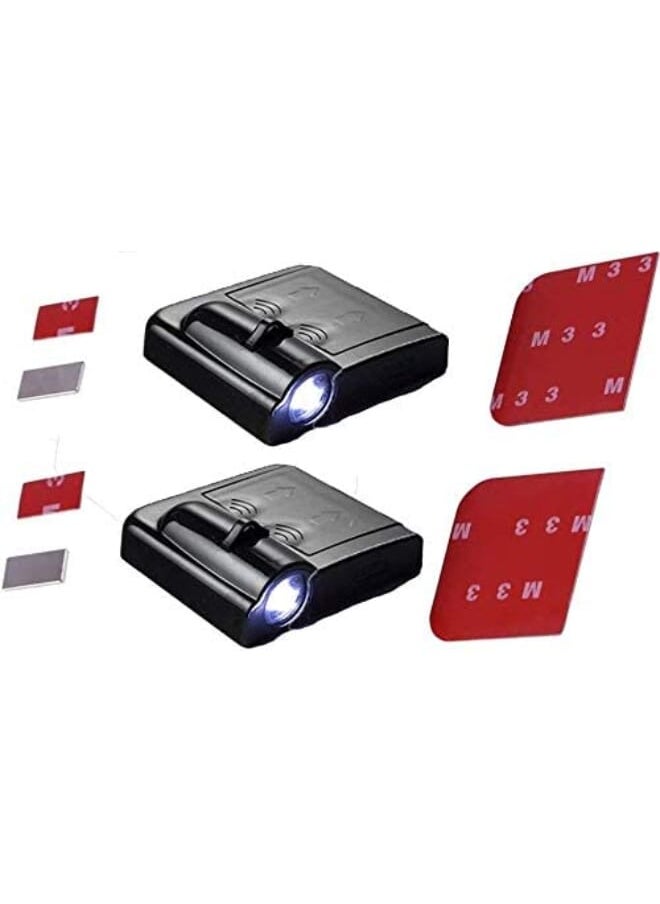 Generic - Car Door Light Logo Projector LED Car Light Logo 3D Ghost Shadow Light Upgraded Welcome Courtesy Projector for SKODA 2 PCS - Black - Image 1