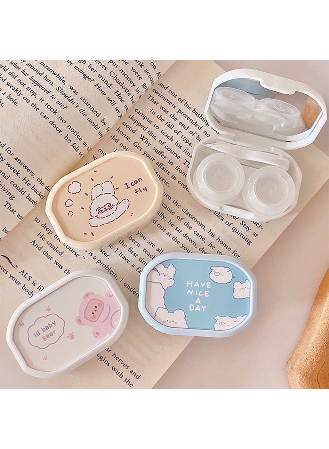 كوانتوم 3 قطع من صندوق عدسات العيون الصلبة - صندوق تخزين مقاوم للتسرب لعدسات العيون الصلبة - مجموعة أدوات لإزالة مُطبِّق العدسات للاستخدام اليومي والسفر - Image 4