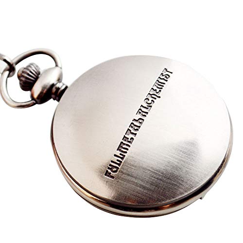 BoShiYa Fullmetal Alchemist Pocket Watch with Chain Vintage Quartz Pocket Watch for Cosplay Accessories Anime Merch - Image 4