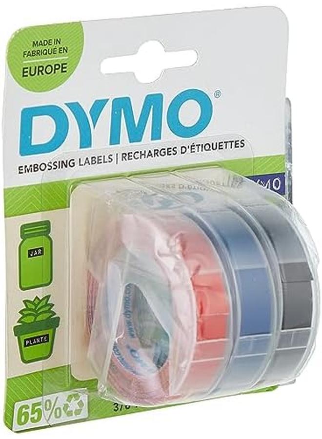 Dymo Embossing Tape 9Mmx3M Assorted In A Blister Of 3Pc - Image 3