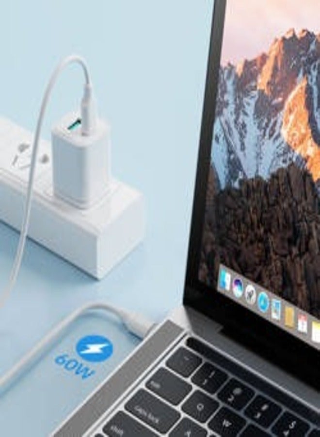 جوي روم Joyroom cable USB-C - USB-C 480Mb / s 60W 1m white (S-A9) White - Image 2