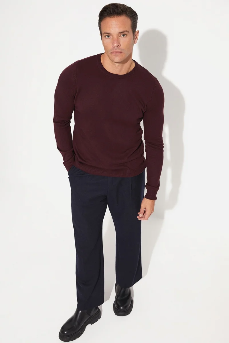 جون Men's Regular Fit Crew Neck Knitwear Sweater