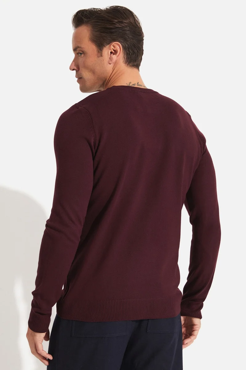 جون Men's Regular Fit Crew Neck Knitwear Sweater