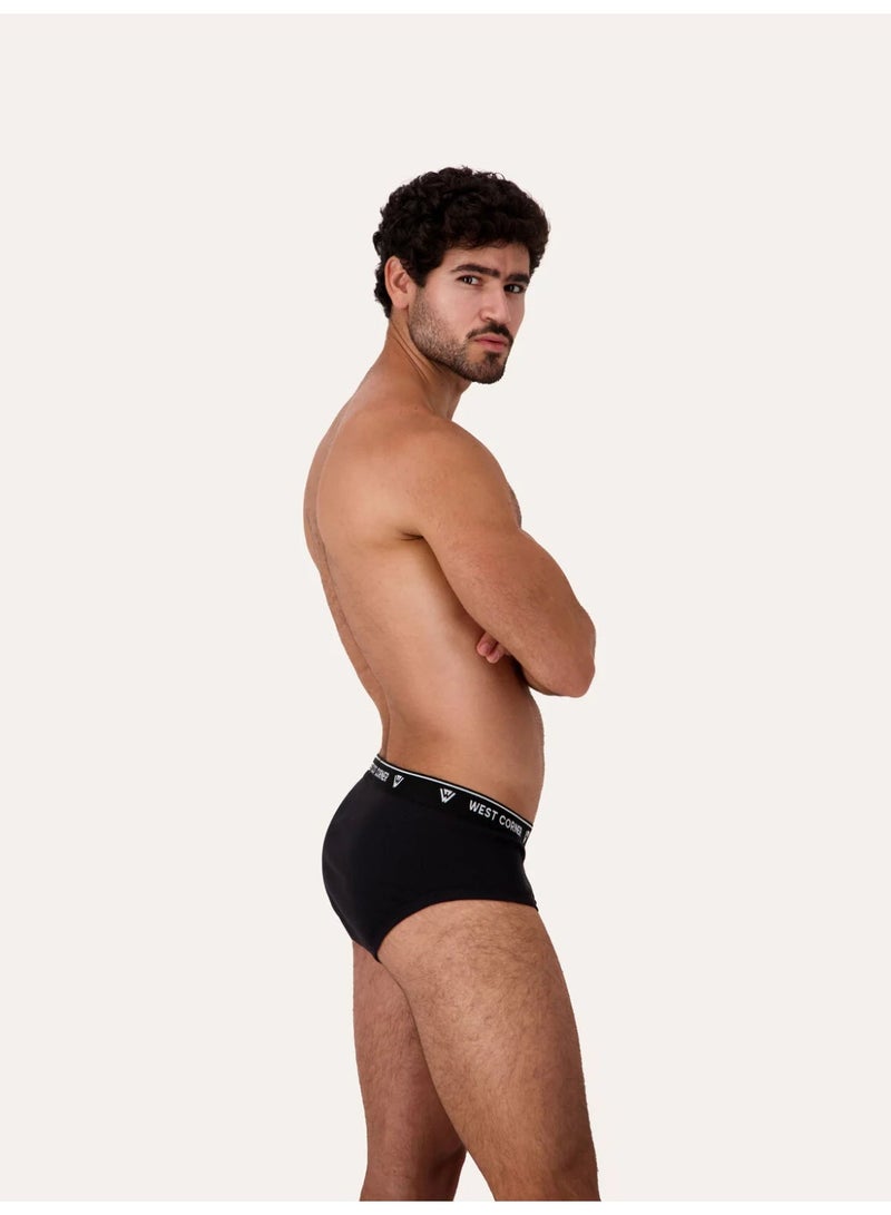 West Corner Men's Brief, 100% Cotton, CottonFlex, Pack of 1 - Image 3