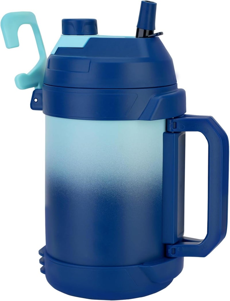 Hydraful Gallon Water Bottle, 128 oz Large Insulated Stainless Steel Sports Water Jug, Large Triple Wall Vacuum Insulation Water Bottle-Keeps Cold up to 48 Hrs-Sweat Proof, for Gym, Hiking & Camping - Image 1