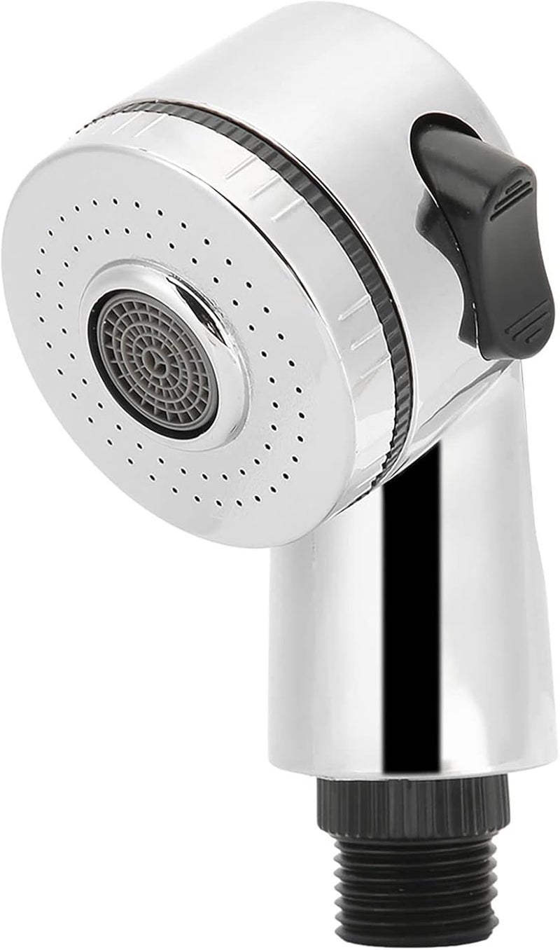 Sink Faucet Sprayer Attachment,Sprayer Head for Shampoo Bowl, Pedicure Spa, Salon,Side Control Button Sink Replacement Part for Hair Washing Dog Baby Shampoo Bath, Stainless Steel - Image 1