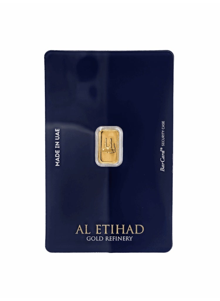 ETIHAD Al Etihad - Mecca 1g Gold Bar - Image 1