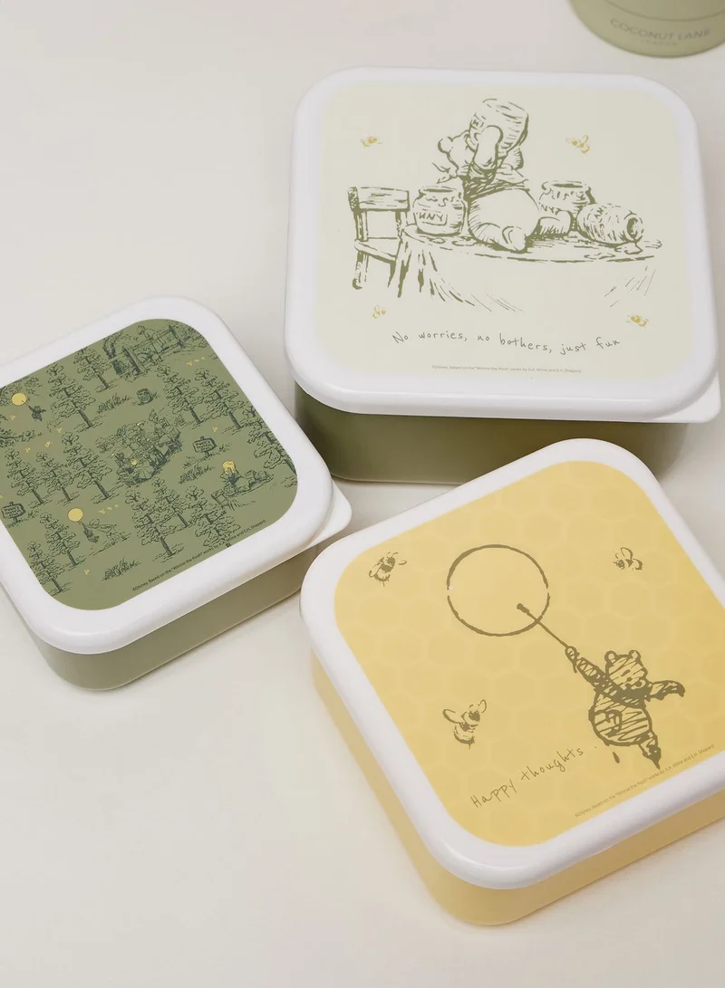 Half Moon Bay Snack Boxes Set Of 3 - Disney Winnie The Pooh