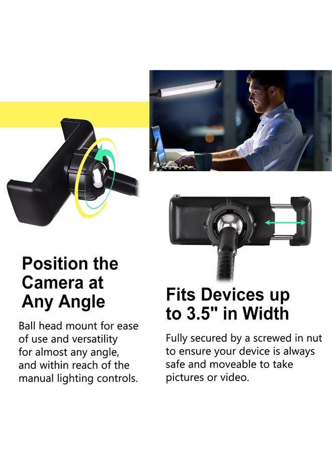 Arabest Lash Lamp for Eyelash Extensions, Esthetician Light for Lash Extensions with Tripod Stand and Phone Holder, Floor Lamp, Lash Light for Makeup, Tattoo, Photography, Selfie, Video Recording - Image 3