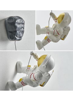 Excefore Astronauts Wall Sculpture Climber Figurines, Modern Home Decor, Outer Space Theme Decoration, 3D Wall Decor for Children's Room, Study Room, Bathroom, Climbing Astronaut Wall-Hanging Decor  - Image 5