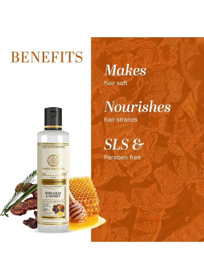 Khadi Natural Shikakai Honey Hair Conditioner   210ml - Image 5