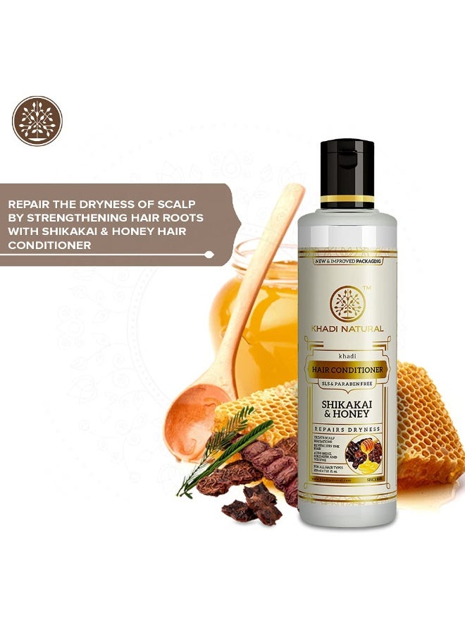 Khadi Natural Shikakai Honey Hair Conditioner   210ml - Image 3