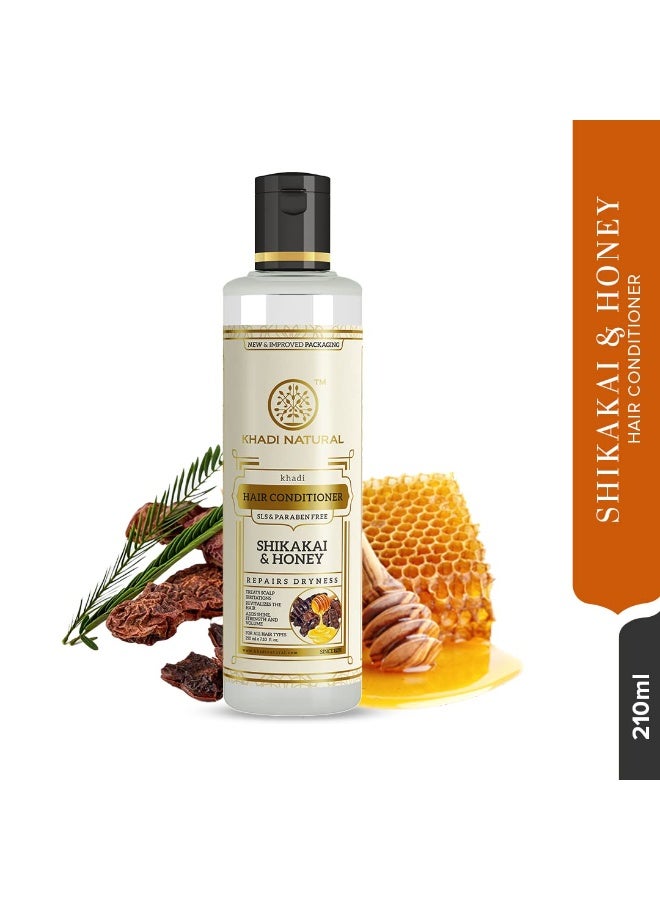 Khadi Natural Shikakai Honey Hair Conditioner   210ml - Image 4
