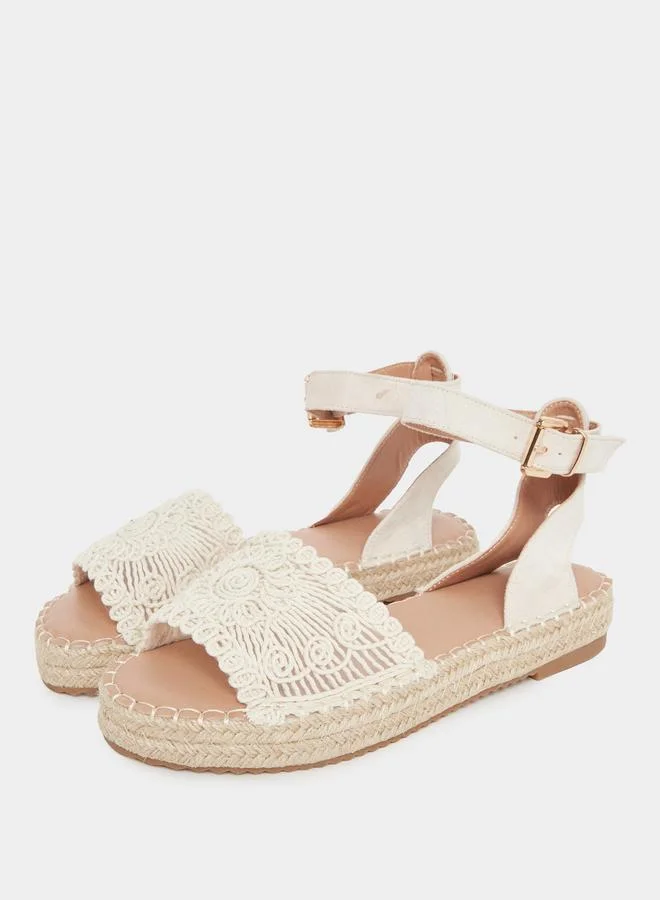 Styli Styli Weave Strap Ankle Strap Espadrilles