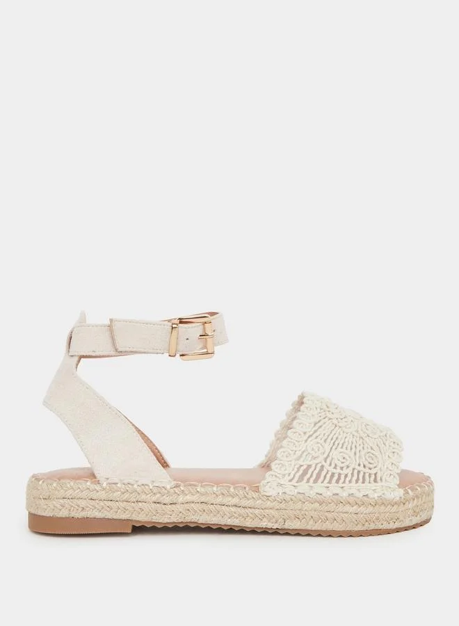 Styli Styli Weave Strap Ankle Strap Espadrilles