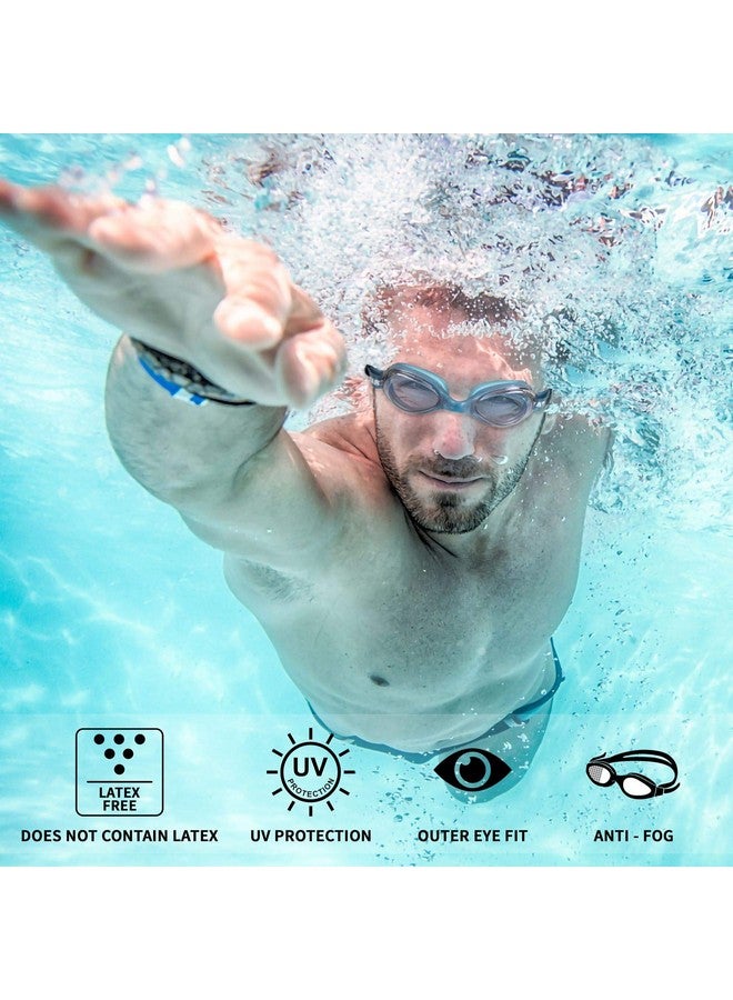 Water Gear Razor Antifog Goggle (Clear W/Blue Seals) - Image 2