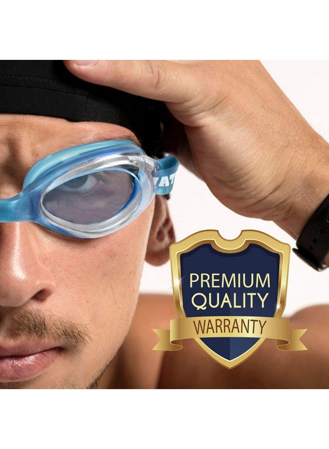 Water Gear Razor Antifog Goggle (Clear W/Blue Seals) - Image 5