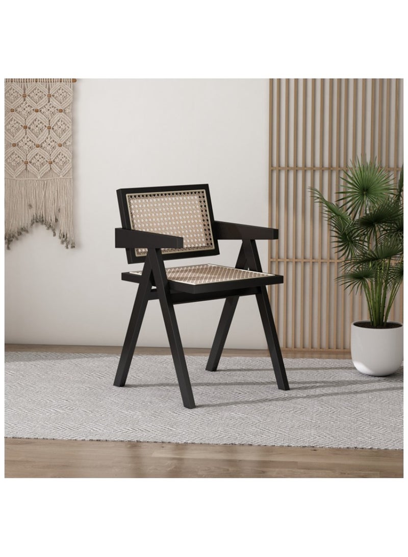 Crown Home Modern Home Chair Solid Wood Comfortable Armchair Multifunctional Chair with Armrest - Image 3
