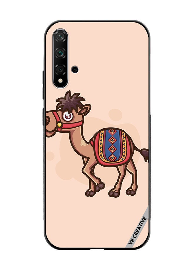 VR CREATIVE Protective Case Cover For Huawei Nova 5T Cartoon Camel Design Multicolour - Image 1