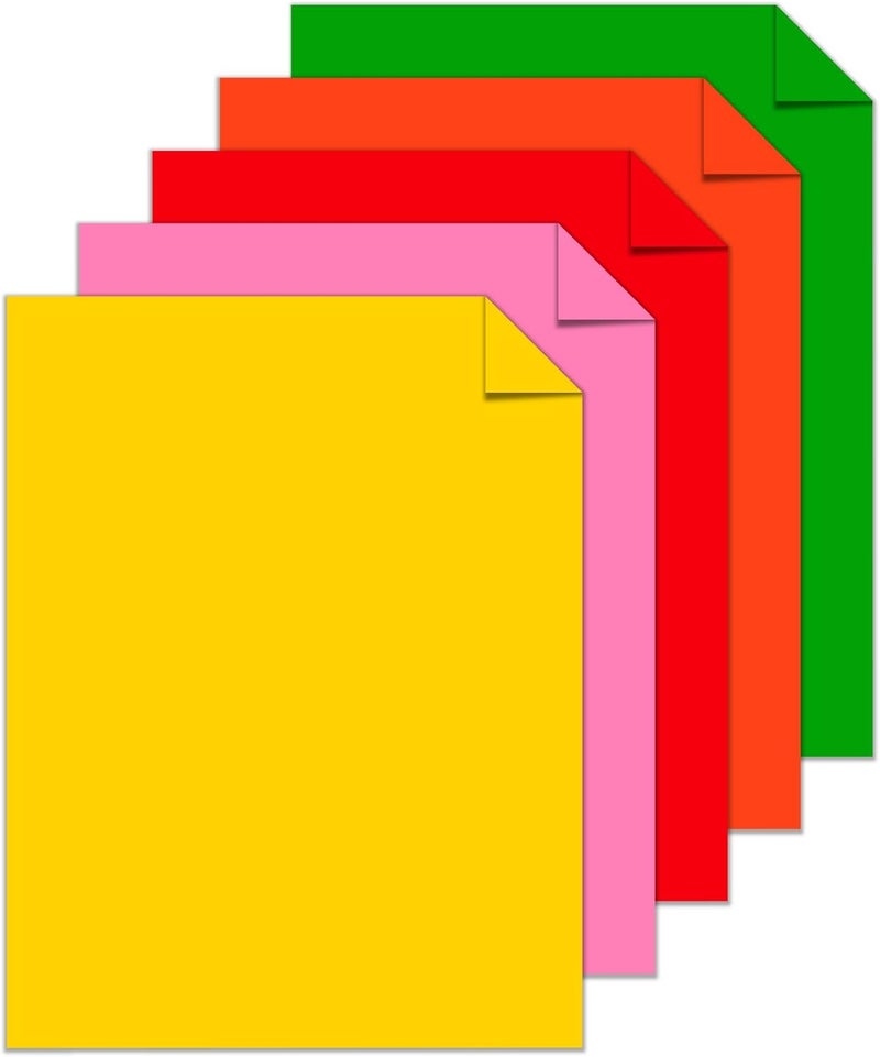 Astrobrights Mega Collection, Colored Cardstock, "Retro" 5-Color Assortment, 320 Sheets, 65 lb/176 gsm, 8.5" x 11" (91688) - Image 4