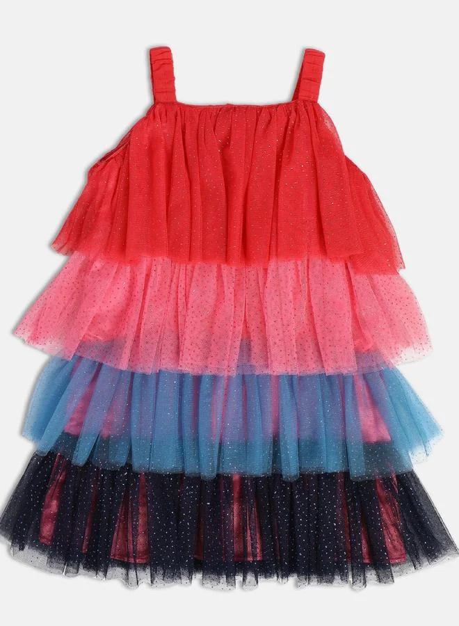 Miniklub Girls Mesh Layered Dress