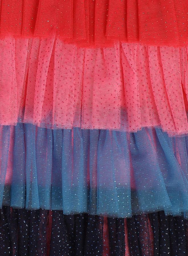 MINIKLUB Girls Mesh Layered Dress - Image 5
