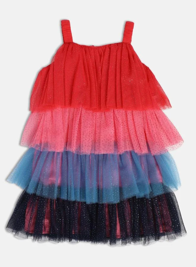 Miniklub Girls Mesh Layered Dress