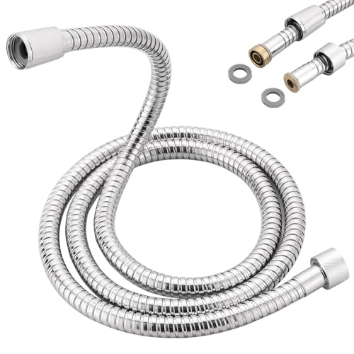 LavishStream For Grohe Relexaflex Style 28143001 59 Metal Long Life Shower Hose with Brass Insert and Nut Suitable for All GROHE Shower Series Starlight Chrome - Image 1