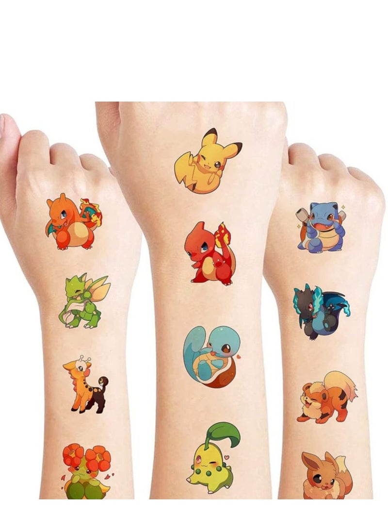 Tamona Pokémon Birthday Party Decoration Set with Temporary Waterproof Tattoos -65 Pcs.  - Image 3