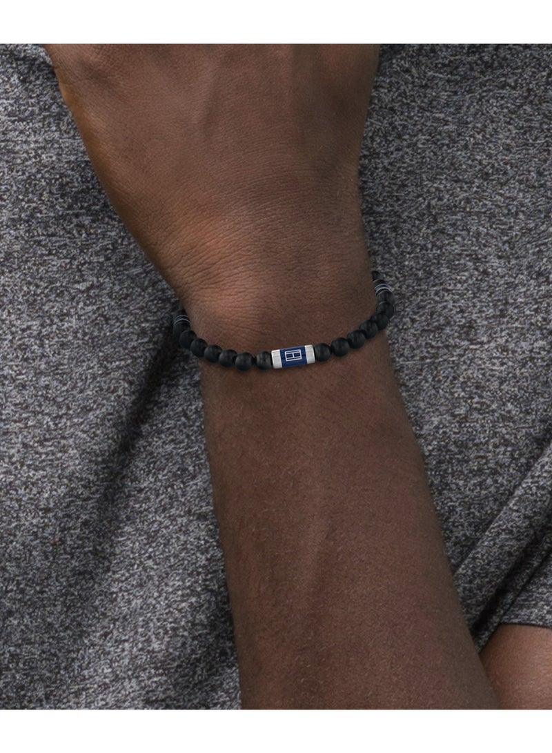 TOMMY HILFIGER سوار خشبي للرجال من خرز المجوهرات - 2790323 - Image 2