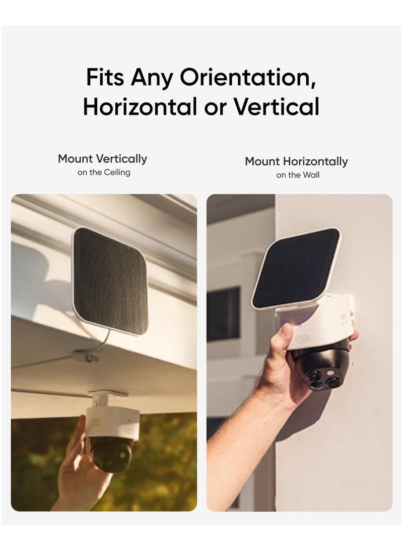 إيوفي كاميرا مراقبة خارجية تعمل بالطاقة الشمسية S340 من ايوفي، متحركة 360 درجة بدون بقع عمياء مع واي فاي 2.4 جيجاهرتز - Image 2