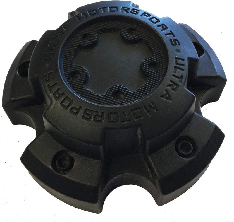 Ultra Wheel Ultra 5 Lug Matte Black Wheel Center Cap with Bolts - Part Number 89-9855 - Image 1