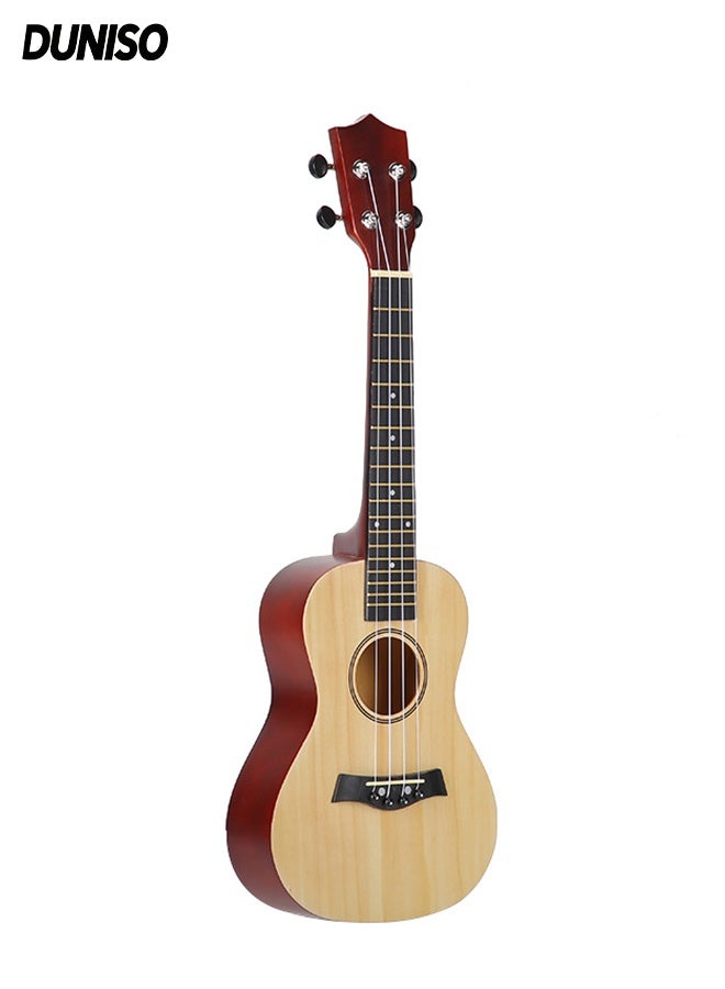 DUNISO Ukulele，Wooden Ukulele，Acoustic Soprano Ukulele，Lightweight & Stylish，for Kids and Beginners，23 Inch - Image 1