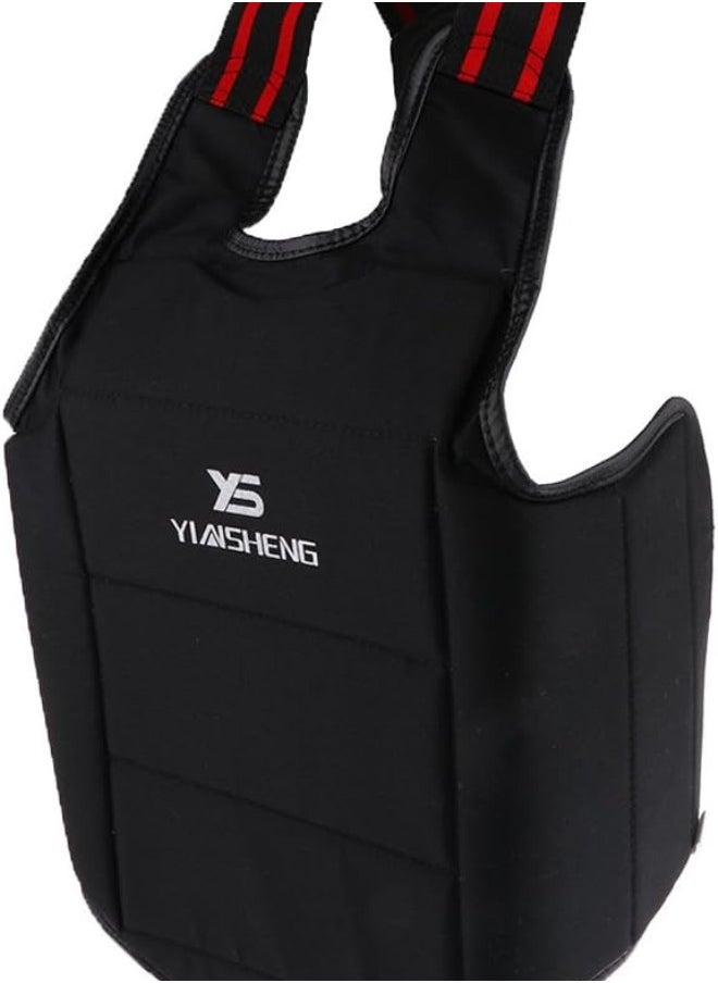 Chest Guard Boxing MMA Body Protector Martial Arts Taekwondo Training Kickboxing Target Protective Gear - Comfortable & Adjustable - Multiple Sizes