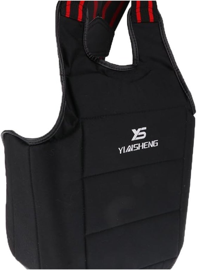 Chest Guard Boxing MMA Body Protector Martial Arts Taekwondo Training Kickboxing Target Protective Gear - Comfortable & Adjustable - Multiple Sizes