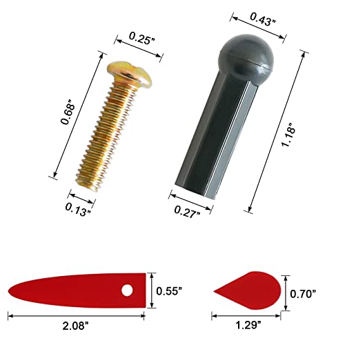 Hooomyai Prize Wheel Pegs Red Pointer Replacement Kit Spinning Wheel Replacement for Trade Show Carnival Party Pub - Image 5