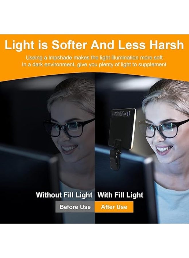 60 LED Selfie Light – Front & Back Clip – Adjustable Portable LED Video Lamp – 3 Light Modes – Rechargeable 2000mAh – For Phone, iPad, Laptop, TikTok, Makeup, Live Stream, Vlog - Image 4