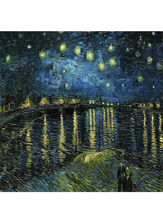 MaxRenard Game 1000 Pieces Jigsaw Puzzle Fine Art Collection Toy Starry Night Over The Rhone by Vincent Willem Van Gogh - Image 5