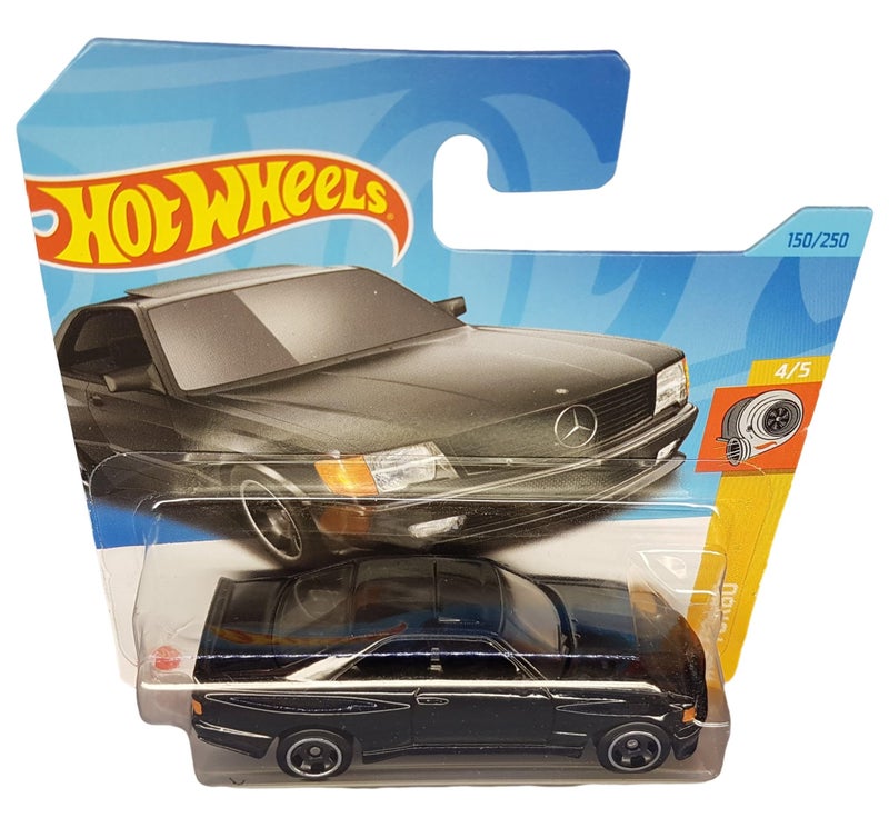 Hot Wheels Hot Wheels - ´89 Mercedes-Benz 560 SEC AMG - HW Turbo 4/5 - HKG45 - Short Card - Black - Mattel 2023  - Image 2