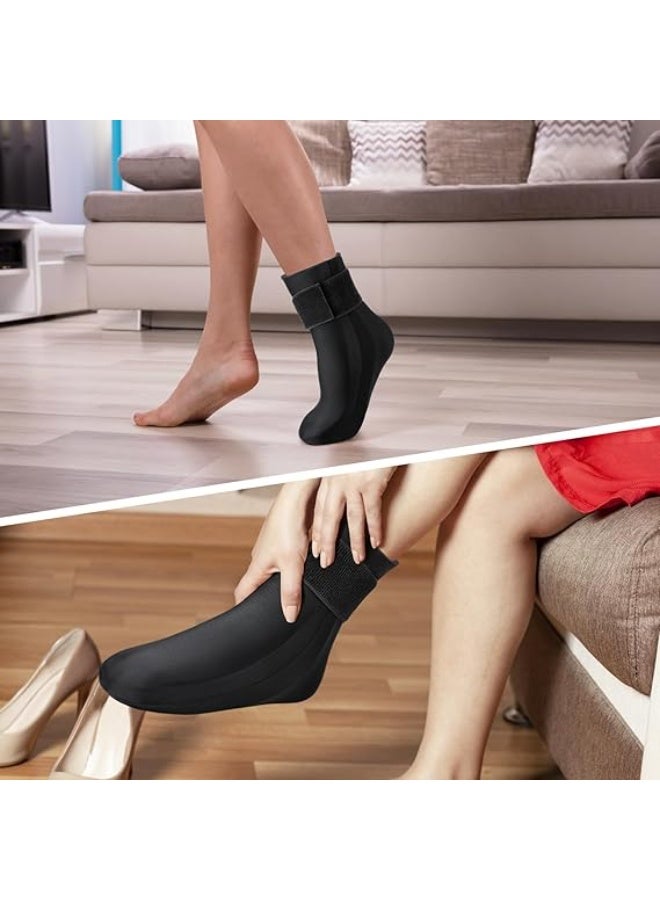 جورب العلاج البارد، جورب الثلج القابل لإعادة الاستخدام، جورب العلاج البارد بالجل لكامل القدم، جورب تخفيف آلام القدم، لالكعب، الكاحل، التهاب اللفافة الأخمصية، التهاب وتر العرقوب، أسود - Image 5