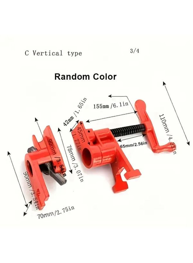 مشبك أنابيب معدني ثقيل مقاس 3/4 بوصة مع مشبك لوح النجارة سريع القبض - Image 3