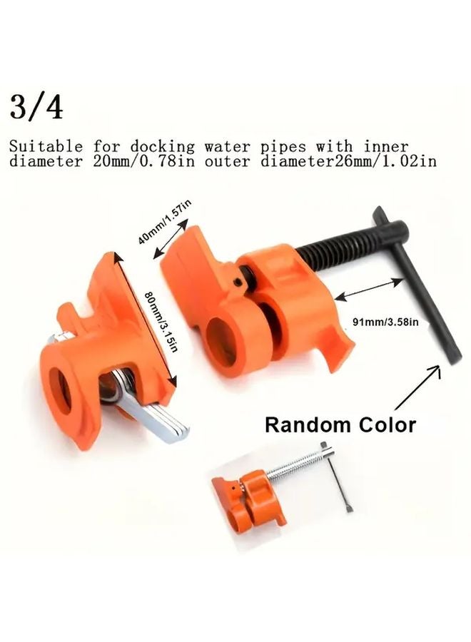 مشبك أنابيب معدني ثقيل مقاس 3/4 بوصة مع مشبك لوح النجارة سريع القبض - Image 1